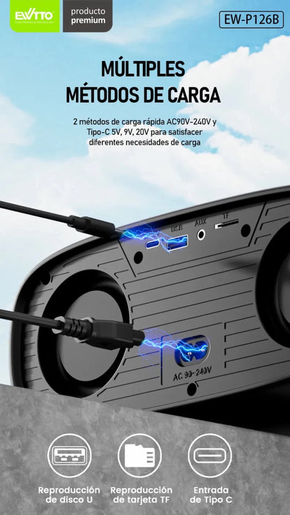 BESTIA® - Parlante Bluetooth EWTTO 40W P126BC - Rami Chile