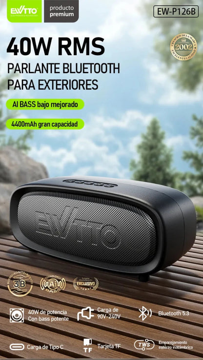 BESTIA® - Parlante Bluetooth EWTTO 40W P126BC - Rami Chile