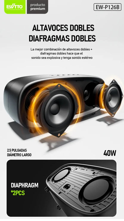 BESTIA® - Parlante Bluetooth EWTTO 40W P126BC - Rami Chile