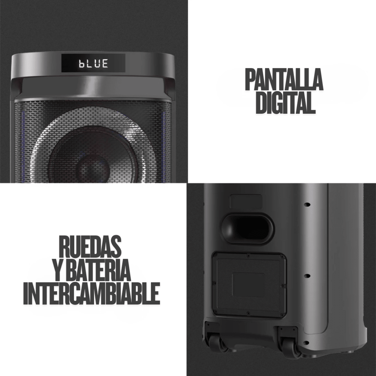 Emperador® - Parlante Bluetooth 8" * 2 LIDIMI S908AC - Rami Chile