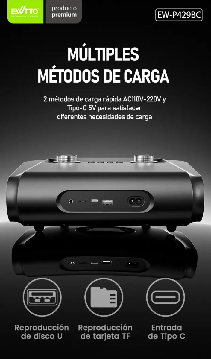 NEWEN® Parlante Bluetooth 70W Edición Limitada - Rami Chile