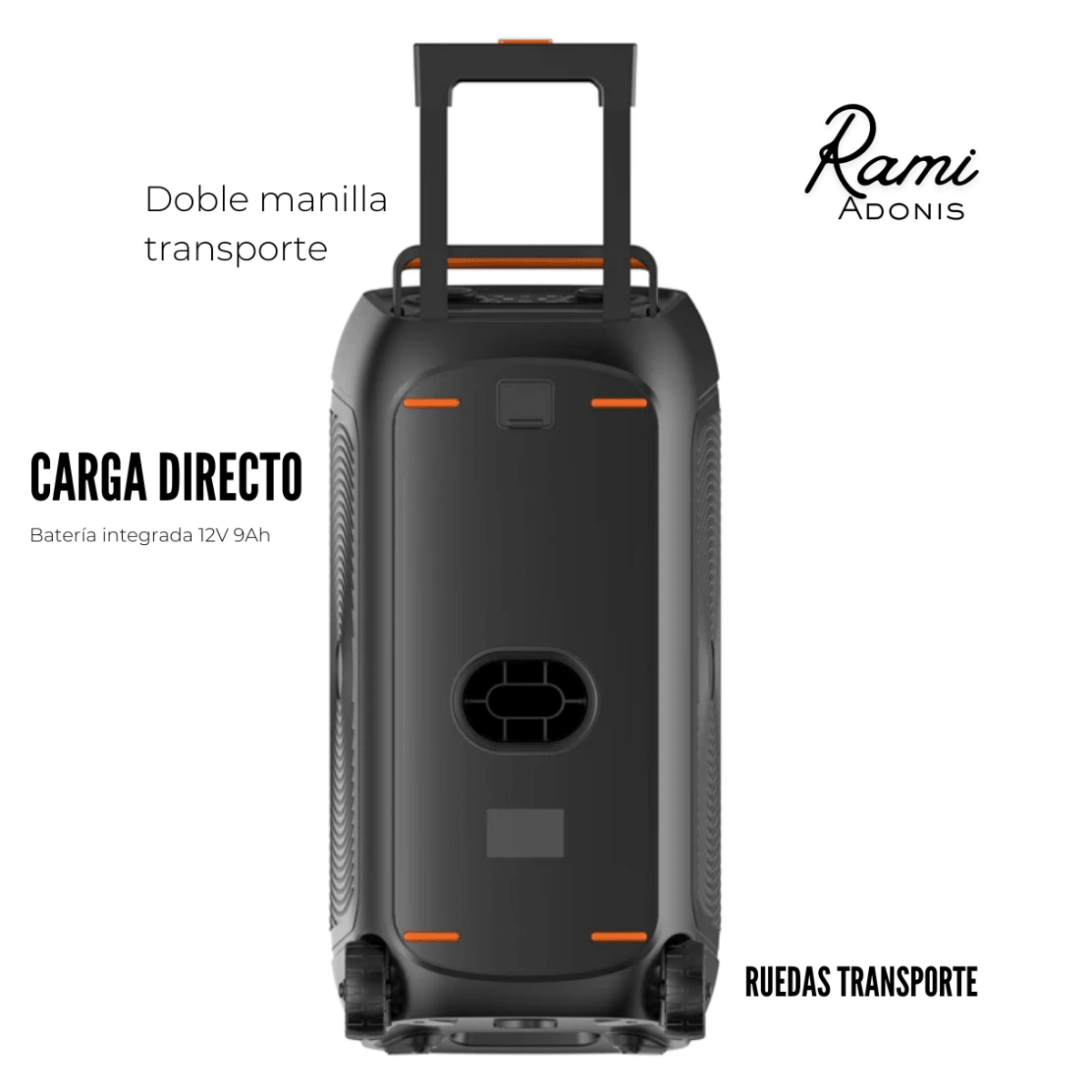 Rami® Adonis • Parlante Bluetooth 200W - Rami Chile