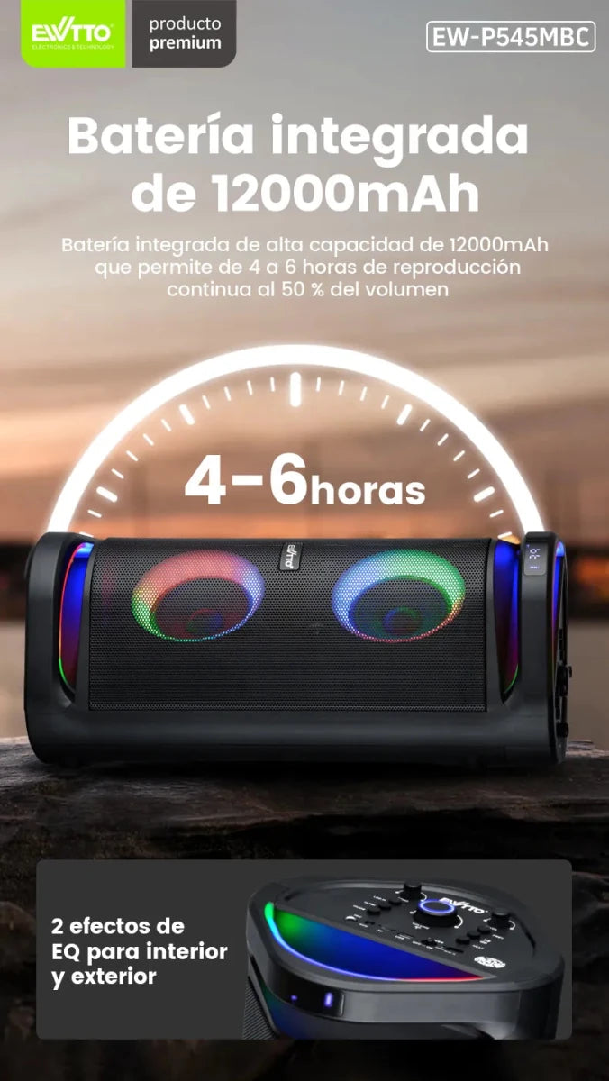 Rami® Destructor • Parlante Bluetooth 120 RMS - Rami Chile