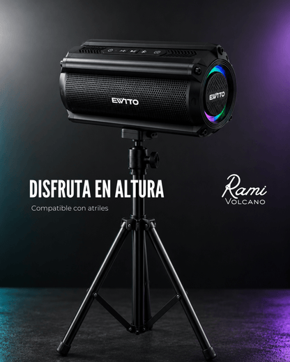 Rami Volcano | Parlante Bluetooth Portátil 50W RMS + Bolso Rígido - Rami Chile