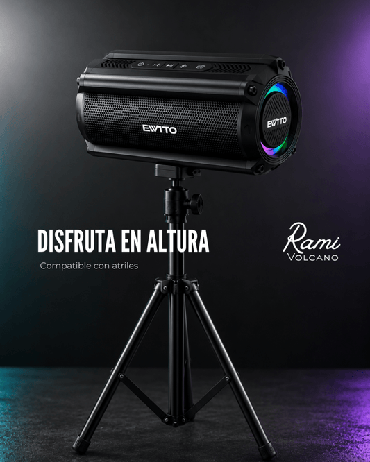 Rami Volcano | Parlante Bluetooth Portátil 50W RMS + Bolso Rígido - Rami Chile
