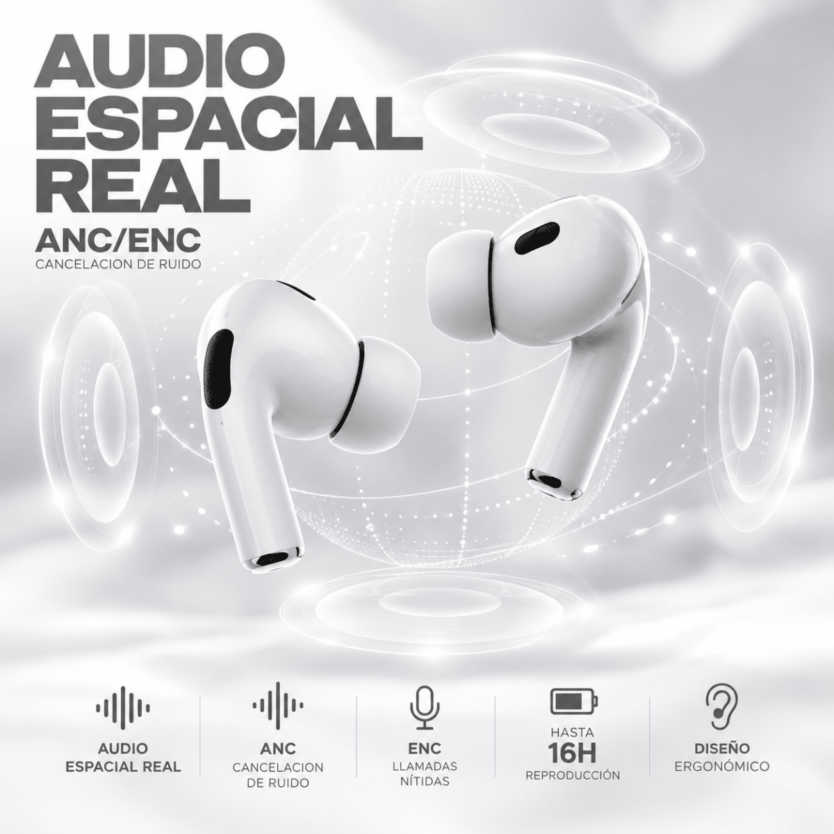 Rami® Zenit • Audífonos Bluetooth ANC ENC - Rami Chile