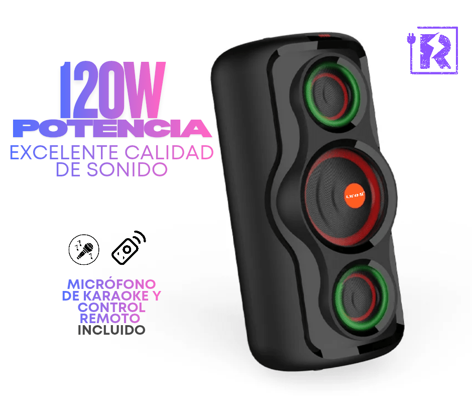 Tornado® - Parlante Bluetooth 120W RMS - Rami Chile